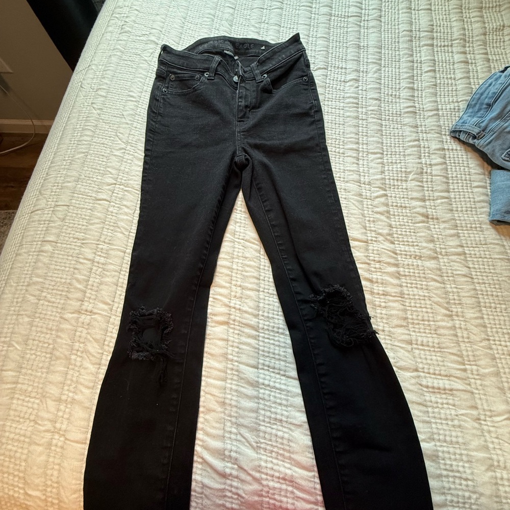 American Eagle Outfitters Black High Rise Jeans